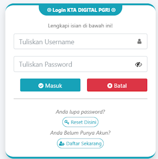 Register PGRI Poso - Persatuan Guru Republik Indonesia Cabang Poso